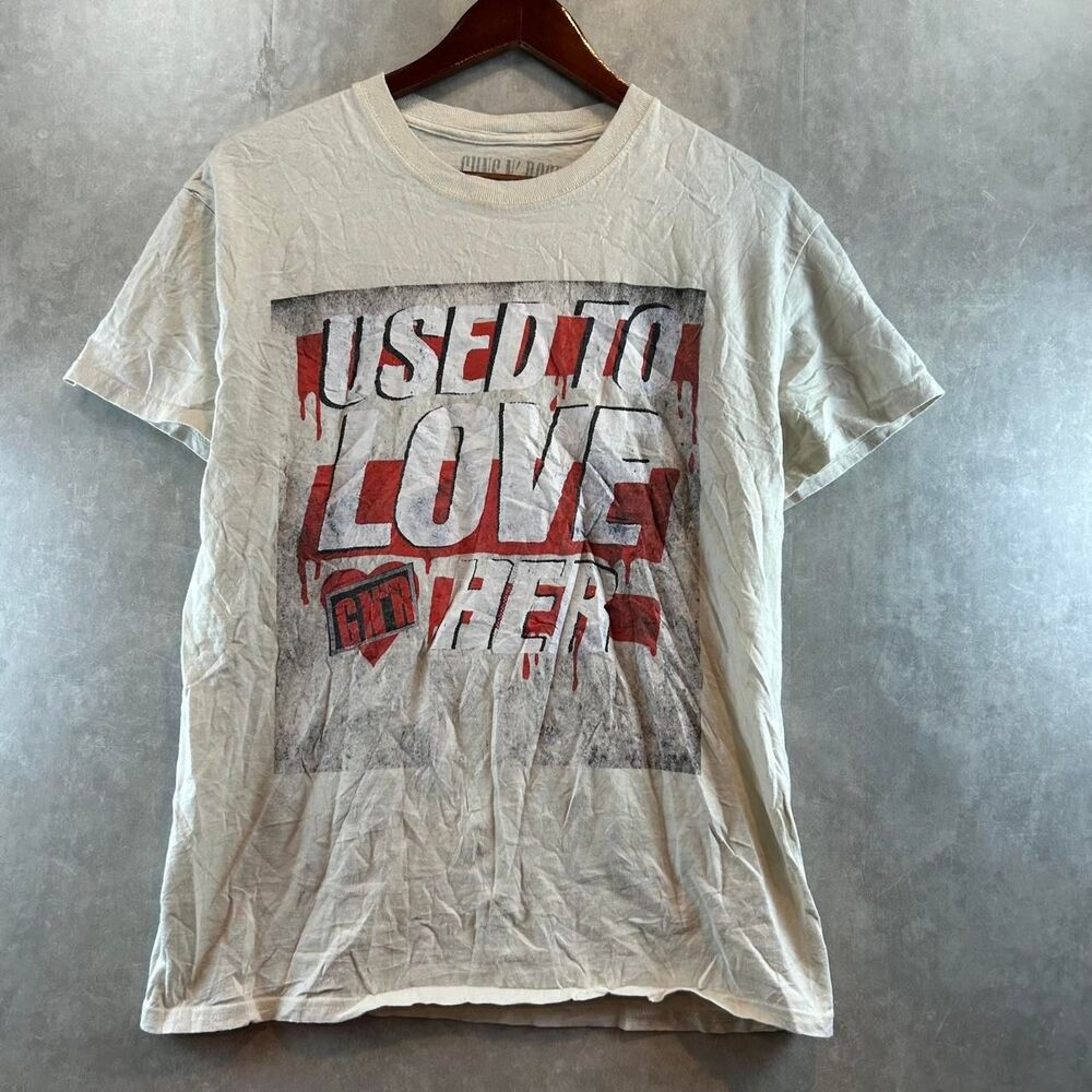 Unbranded Men's Cream and White T-shirt